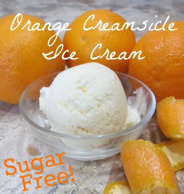 sugar free creamsicle ice cream