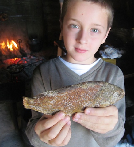 Bradley and a salted fish