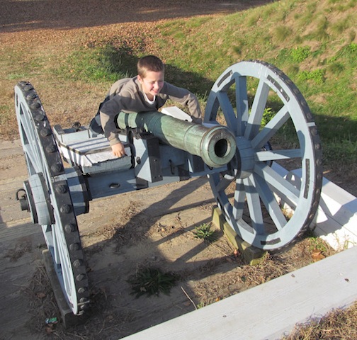 Bradley at Yorktown Battlefield