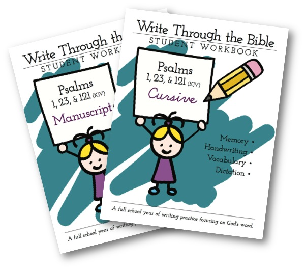 Psalms KJV Covers Handwriting Workbooks