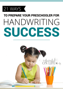 21 Ways to Prepare Your Preschooler for Handwriting Success