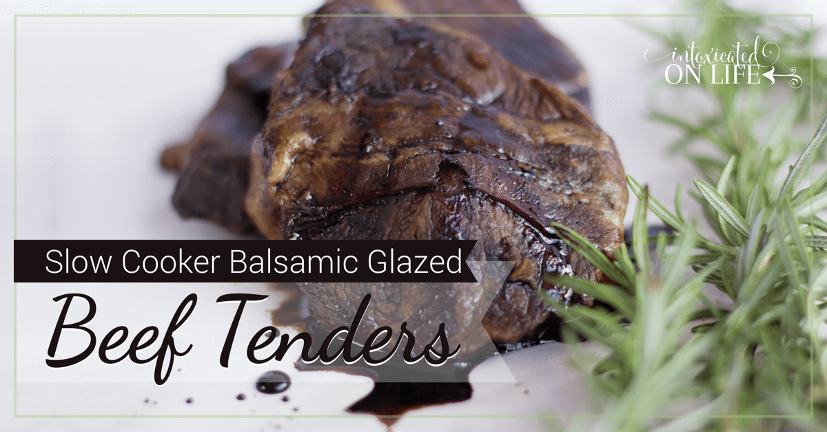 Slow Cooker Balsamic Glazed Beef Petite Tenders